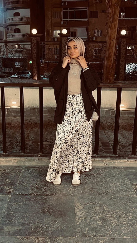 Lamma satin skirt