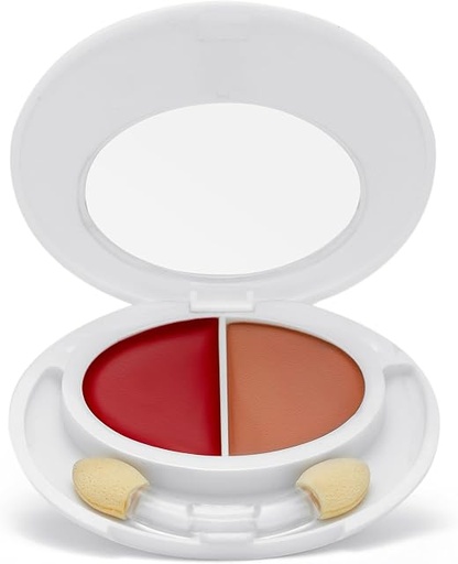 vanilia scent duo creamy blusher 4 g red -peachy