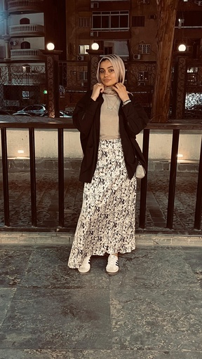 Lamma satin skirt