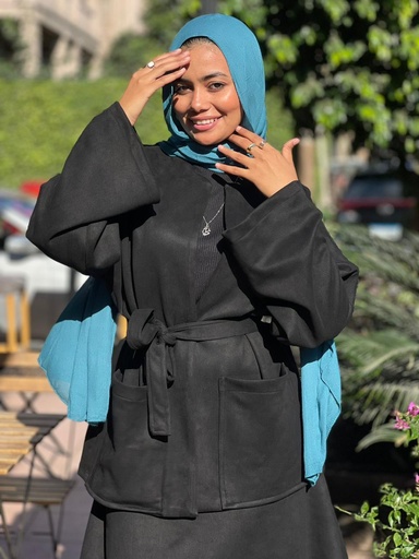 Malika Suede Jacket -Black
