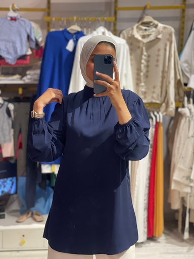 Mayan Blouse - Navy